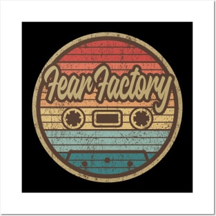 fear factory cassette retro circle Posters and Art